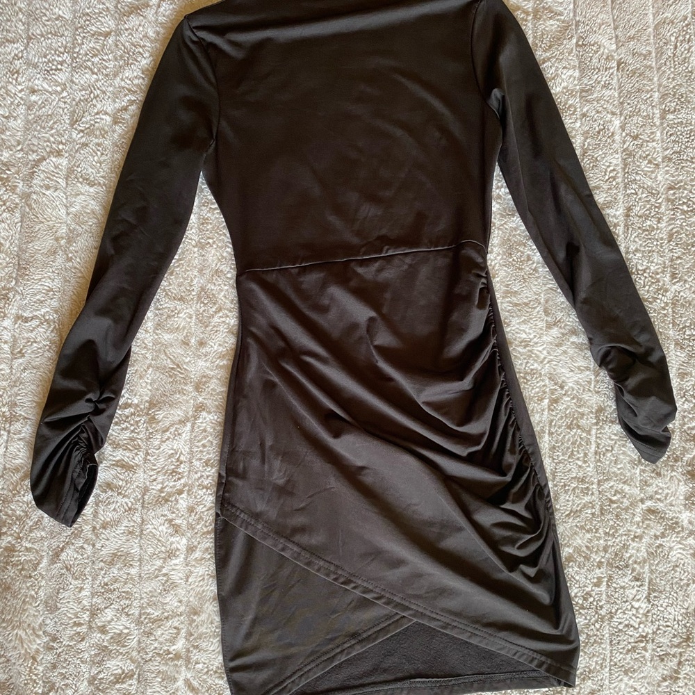 Elegant Black Long Sleeve Dress